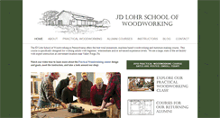 Desktop Screenshot of jdlohrschoolofwoodworking.com