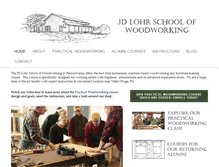 Tablet Screenshot of jdlohrschoolofwoodworking.com